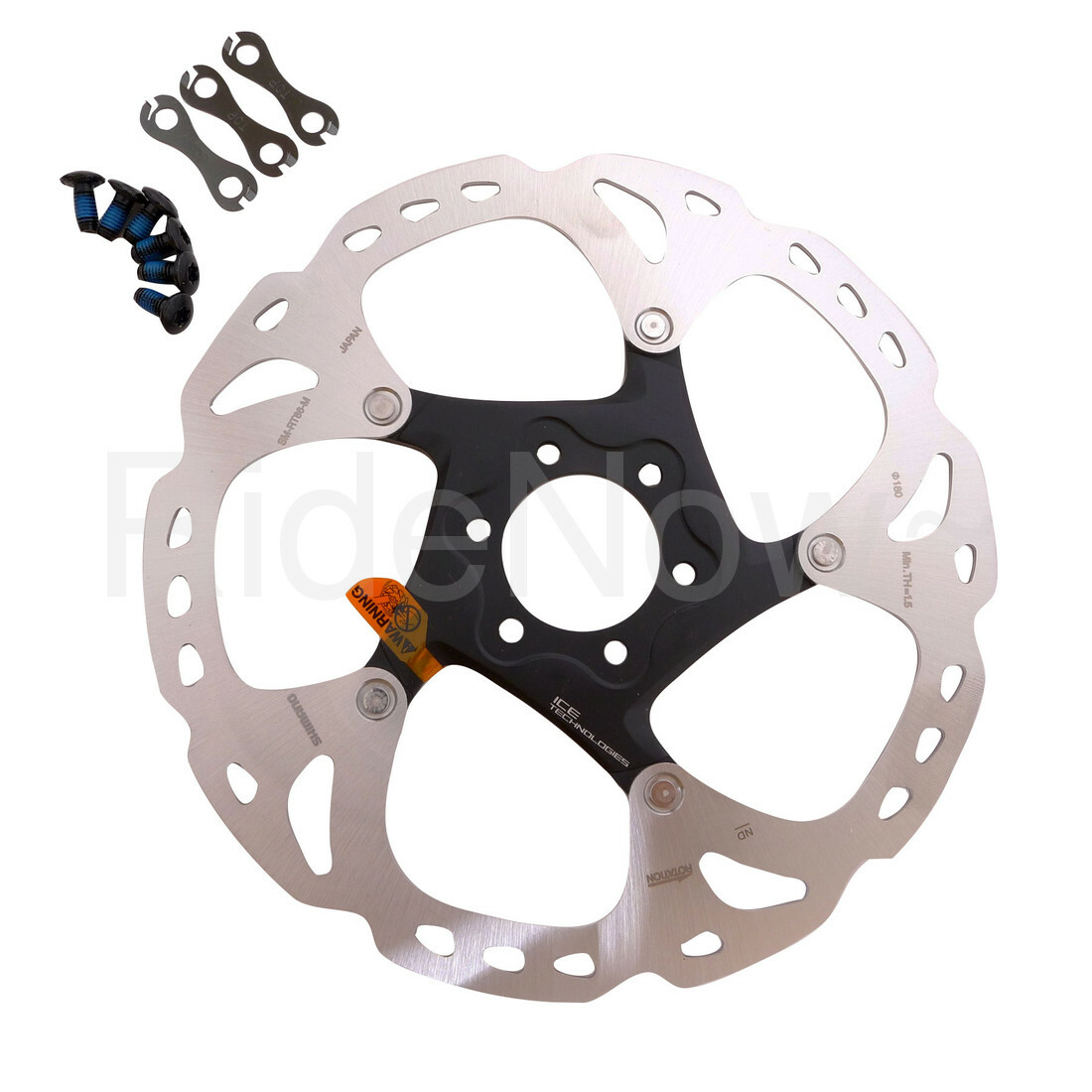 Shimano DEORE XT MTB Bike/e-Bike Disc Brake Rotor SM-RT86 180mm,ICE-TECH,6 bolts