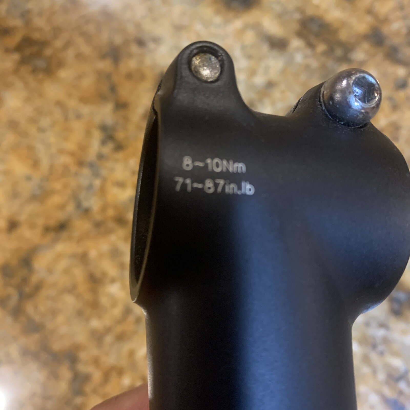 Cannondale C4 40-50inLb, 8-9Nm, 71-87inlb. IG 100L , 31.8 Read