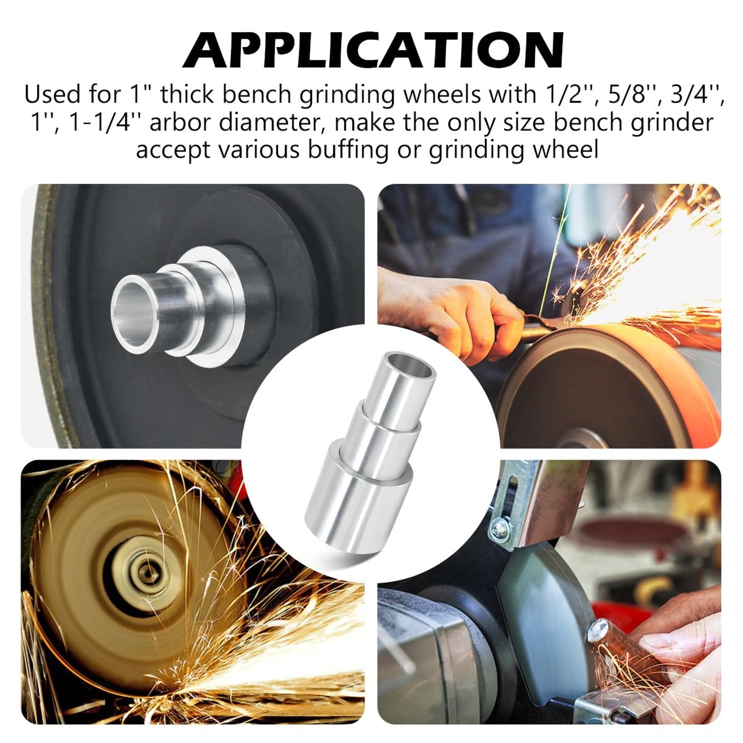Reducing Bushing Arbor Adapters 3/4″ Thick from 1″ to 3/4″, 5/8″, 1/2″ Arbor …