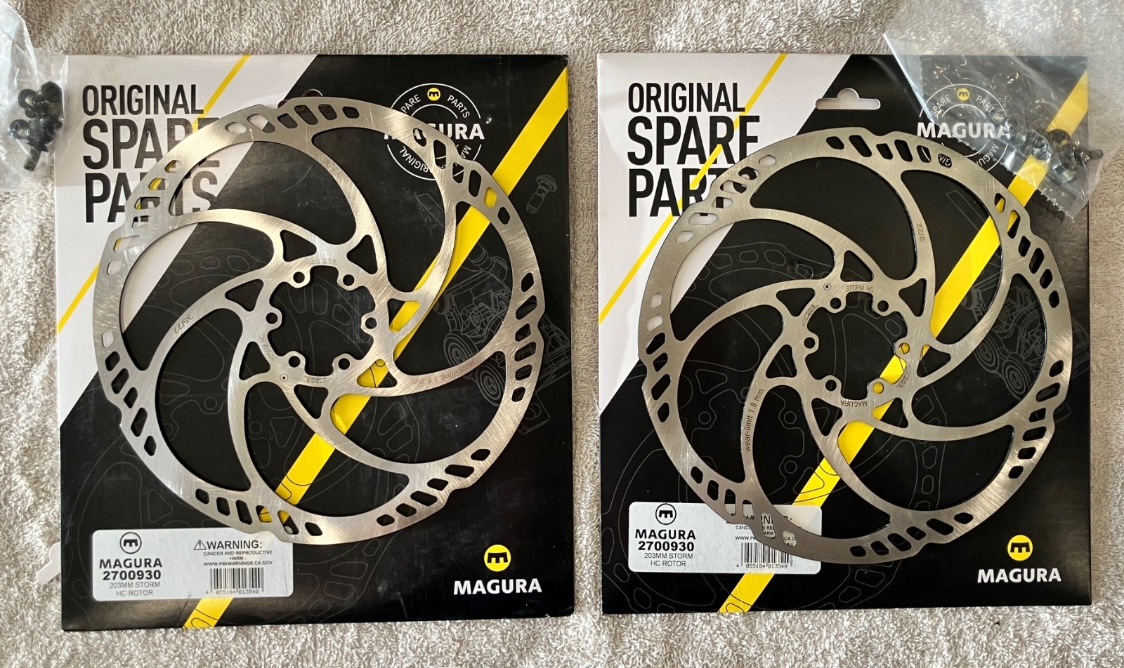Bicycle Disc Brake Rotors – Magura & Shimano – Sizes – 160mm, 180mm, & 203mm