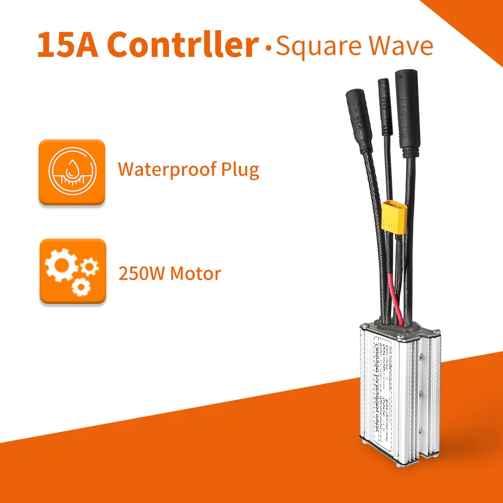 Electric Bike Waterproof Brushless Controller 36V 48V 250W 350W 500W 1000W Motor