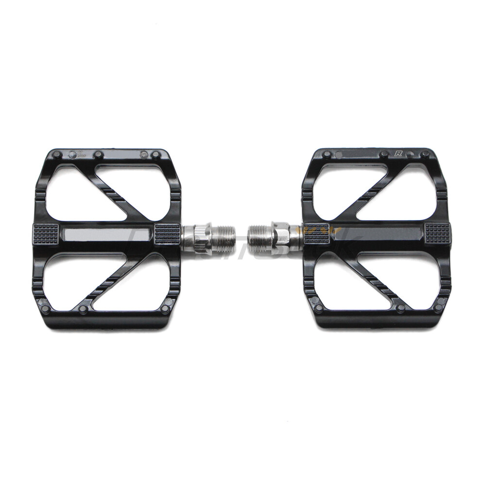 Bike Pedal 9/16″ DU Bearing Sealed Flat Platform Road Bicycle Aluminum Non-Slip