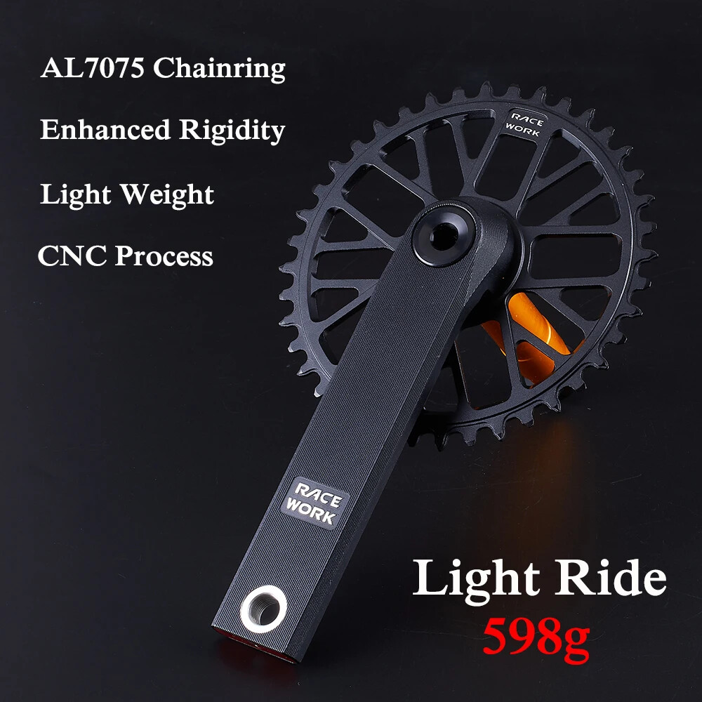 Gravel Road Bike Crankset 170mm Hollow Crank 40/42/44/46T Chainring with BB
