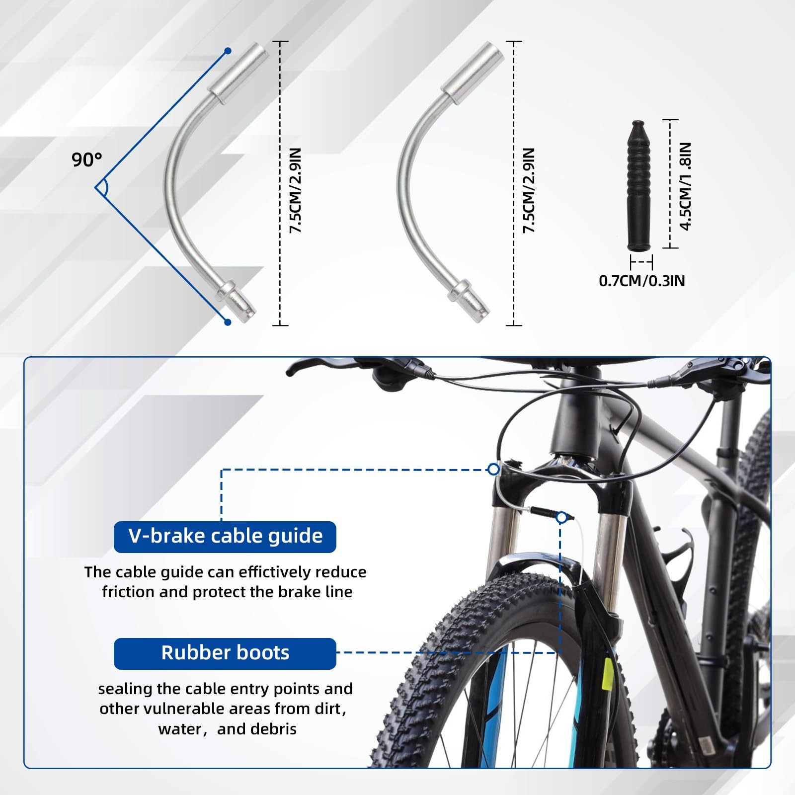Universal Bike Brake Cable and Shift As shown in the picture, Black