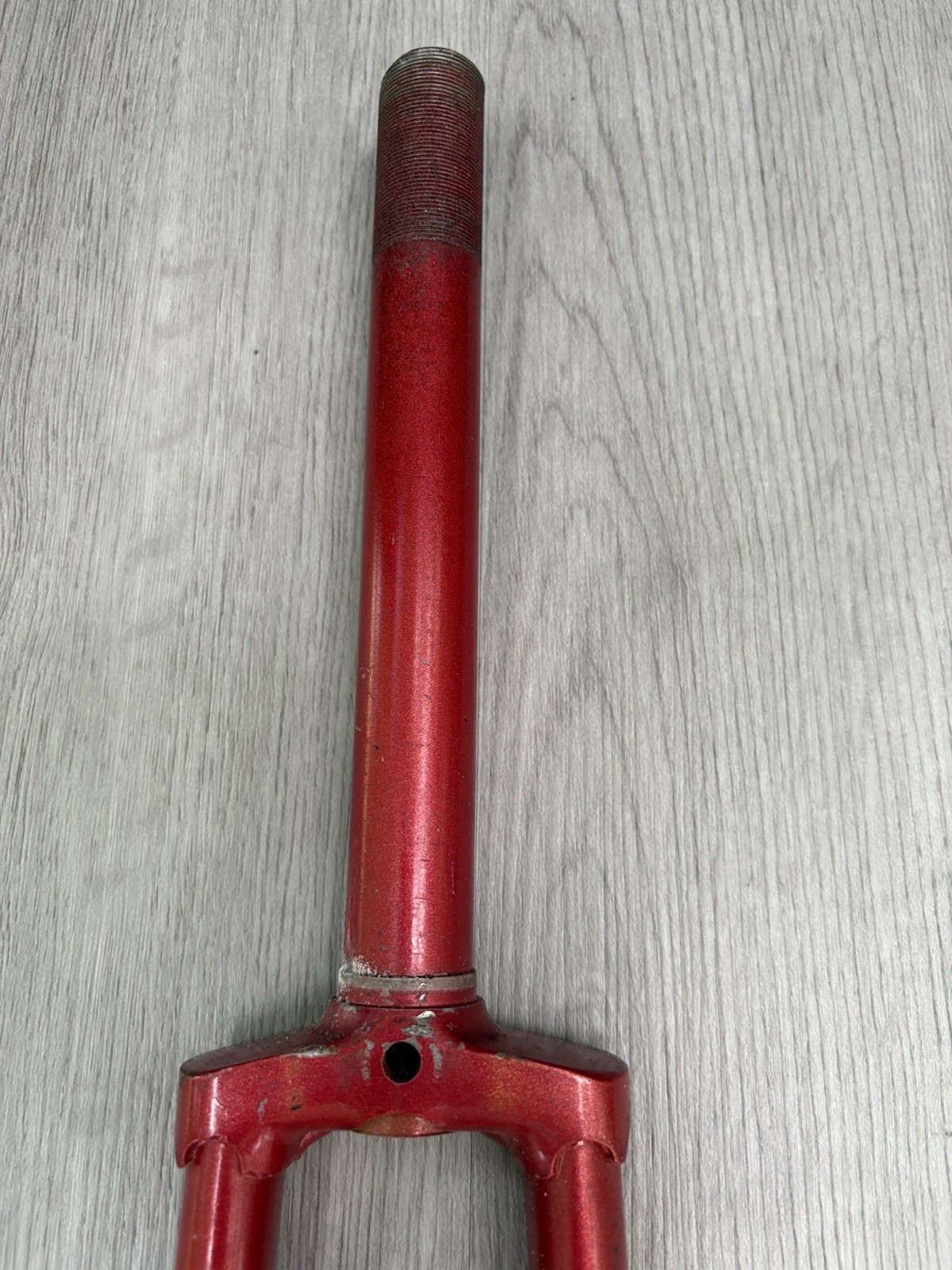 LEGNANO STEEL FORK 700C ONE-INCH THREADED 208 MM STEERER 48 MM OF FRENCH THREAD