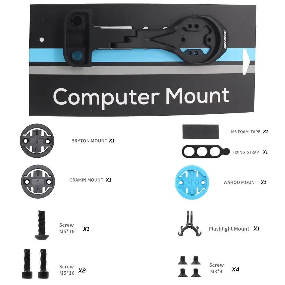 380-440mm Carbon Road Bike Internal Wiring Integrated Bar with Comput Holder