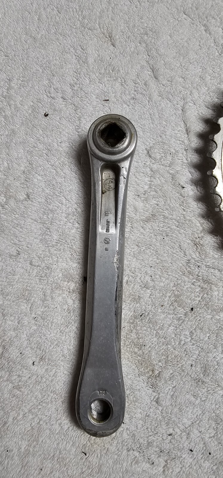 Vintage Sakae CR Turbine Crankset Triple 28-39-48 Mountain Touring Crank