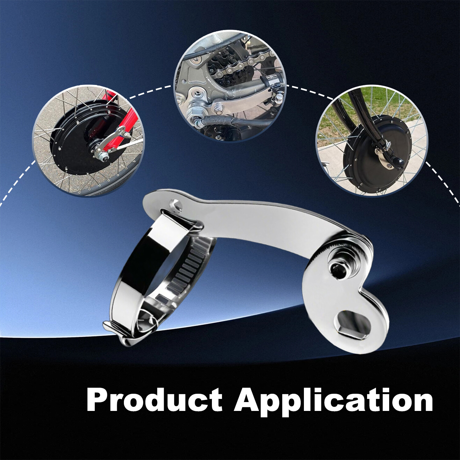 2 Kits Universal Torque Arm Conversion for Front or Rear E-Bike Hub Motor Models