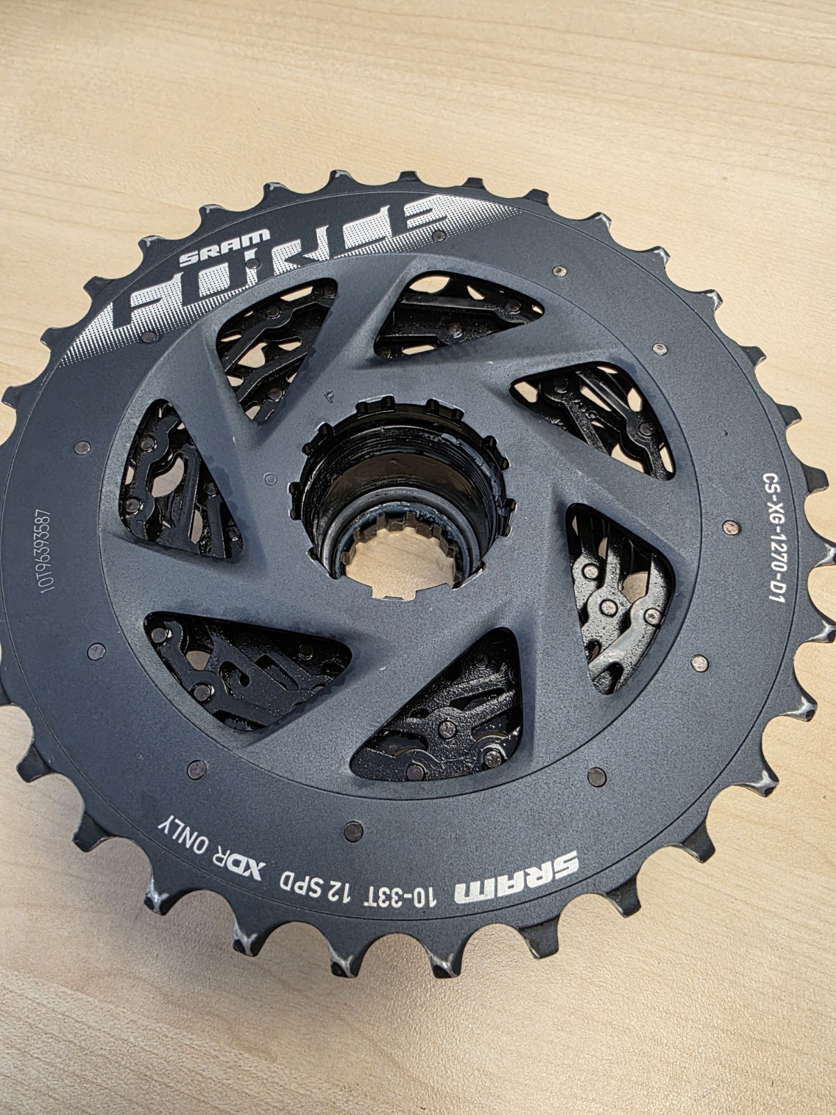 SRAM Force BLACK XG-1270 D1 12-Speed Cassette 10-33T XDR B