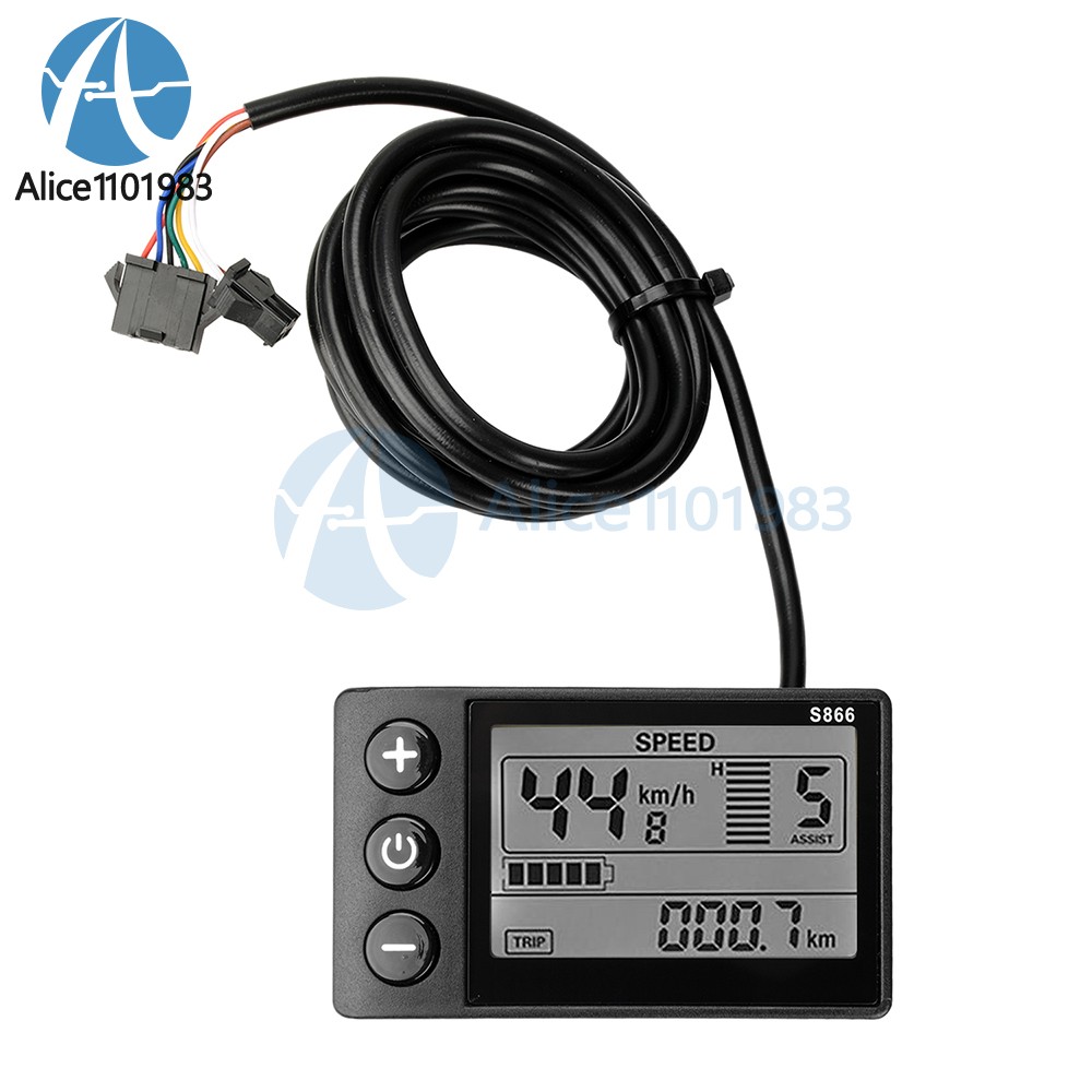 36V 48V 64V 40A 30A 20A Brushless Motor Controller E-Bike S866 LCD Display Meter