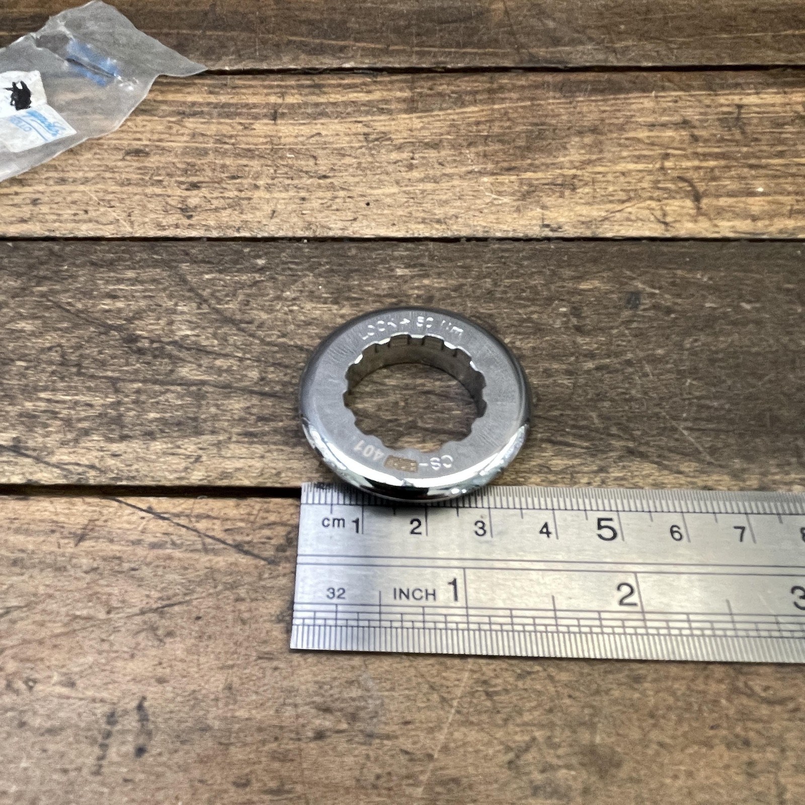 Campagnolo Cassette Lockring CS-401 Silver Steel Road Bike Italy NOS New