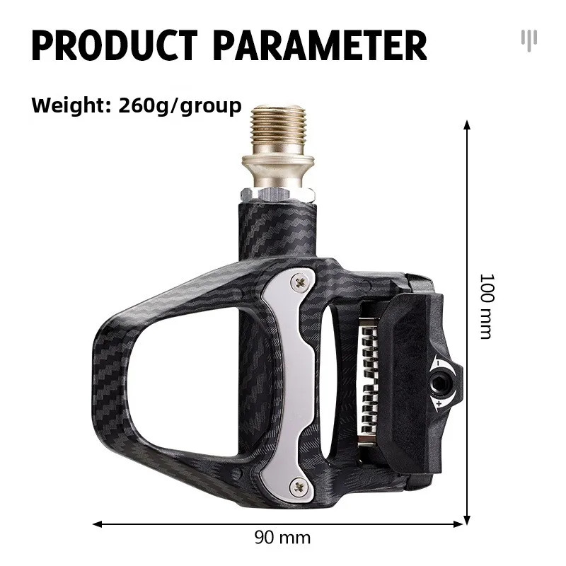 Road Bike Carbon Self-locking Pedal Non-Slip Bicycle Clipless Pedals for SPD