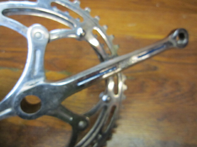 VINTAGE NERVAR 170L 51/44T COTTER PINED CRANK SET 9/16″