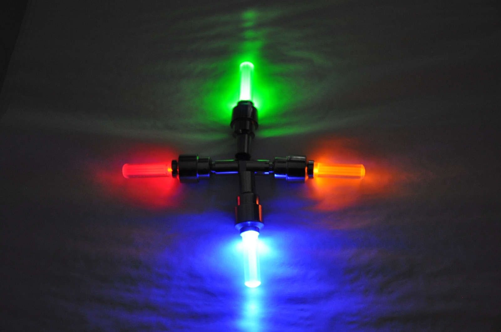 (ONE) LED VALVE CAP STEM Bike Bicycle Mountain Wheel tire kids Motion Neon Light