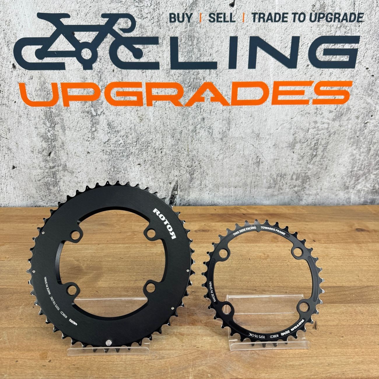 Light Use! Rotor Round Chainring Set 4-Bolt 110BCD 48/35t 12-Speed for Sram AXS