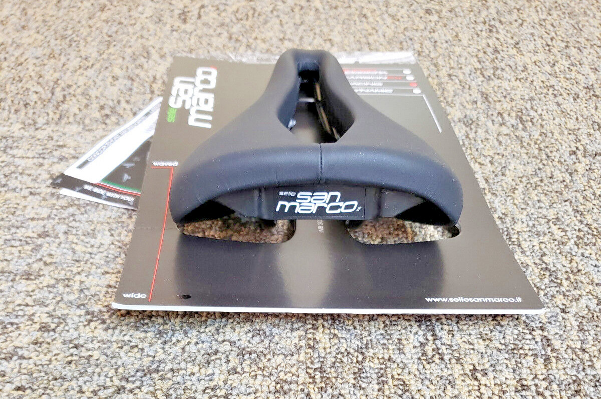 New In Box Selle San Marco Saddle Concor RACING Black 235x145mm MICROFEEL 203GR.