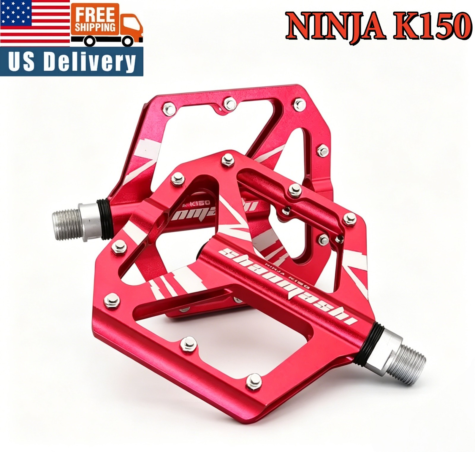 CNC Aluminum Road MTB Folding Bike Cycling Bicycle Pedal Flat Pedals Bearings