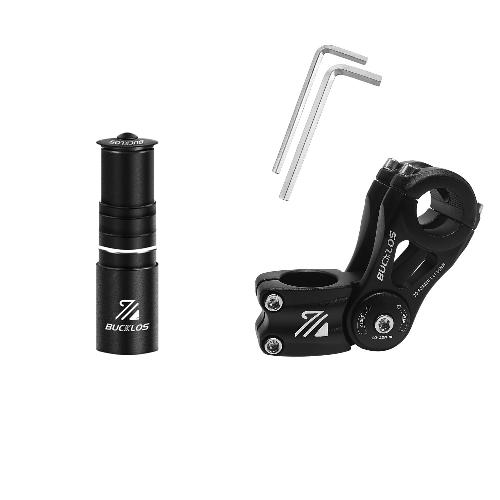 Bike Stem Riser Extender MTB Adjustable Handlebar Stem 25.4mm 90mm Parts