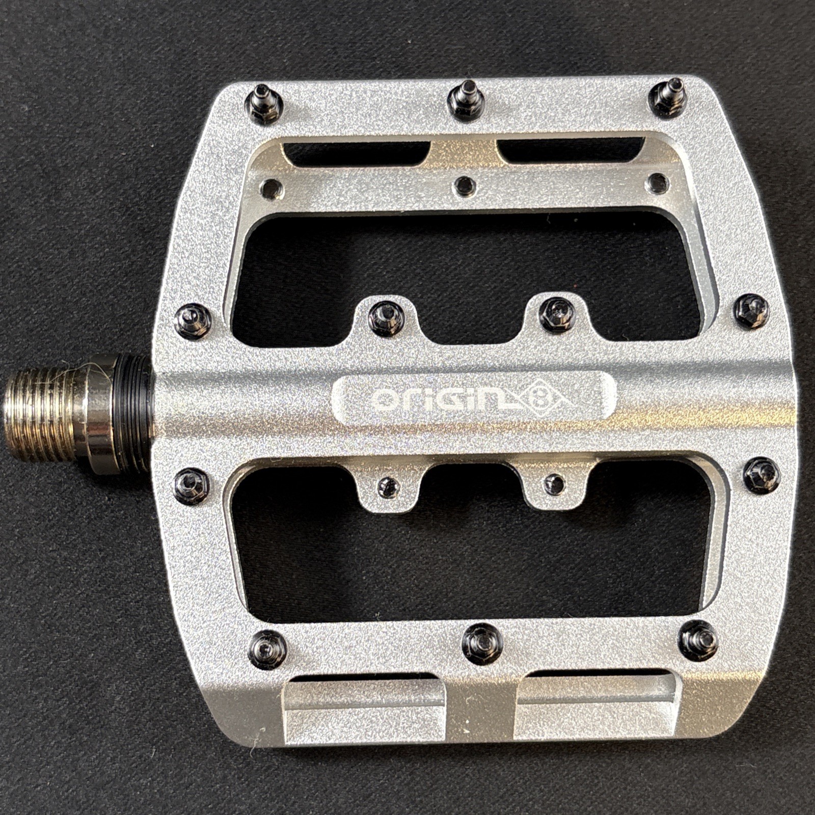 Origin8 Rascal Platform Pedals – CNC Aluminum, Concave Design, Removable Pins S