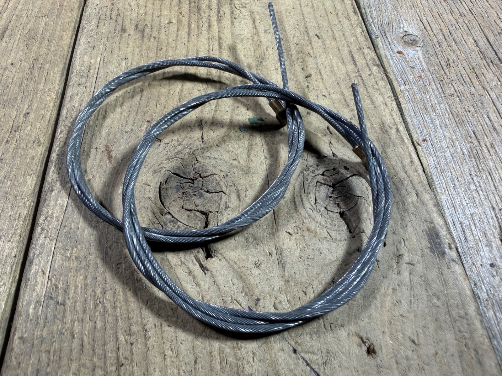 Antique Bike Bicycle Cables 5.5 mm Crimp End 2mm Diameter Cable Old x2 New