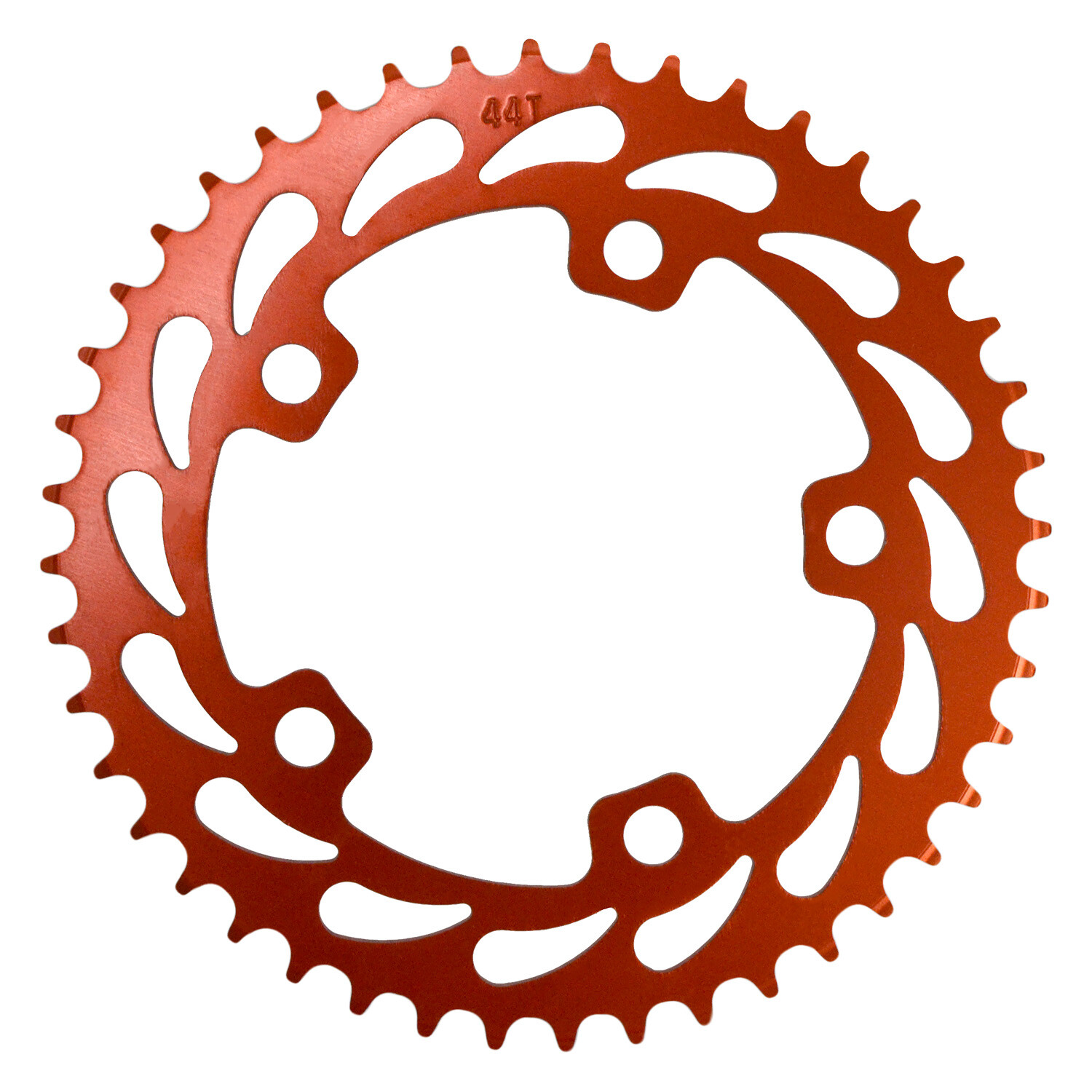 WFS Helix Chainring 44T 1/8″ 110mm Old School BMX Single Speed Fixie , Orange
