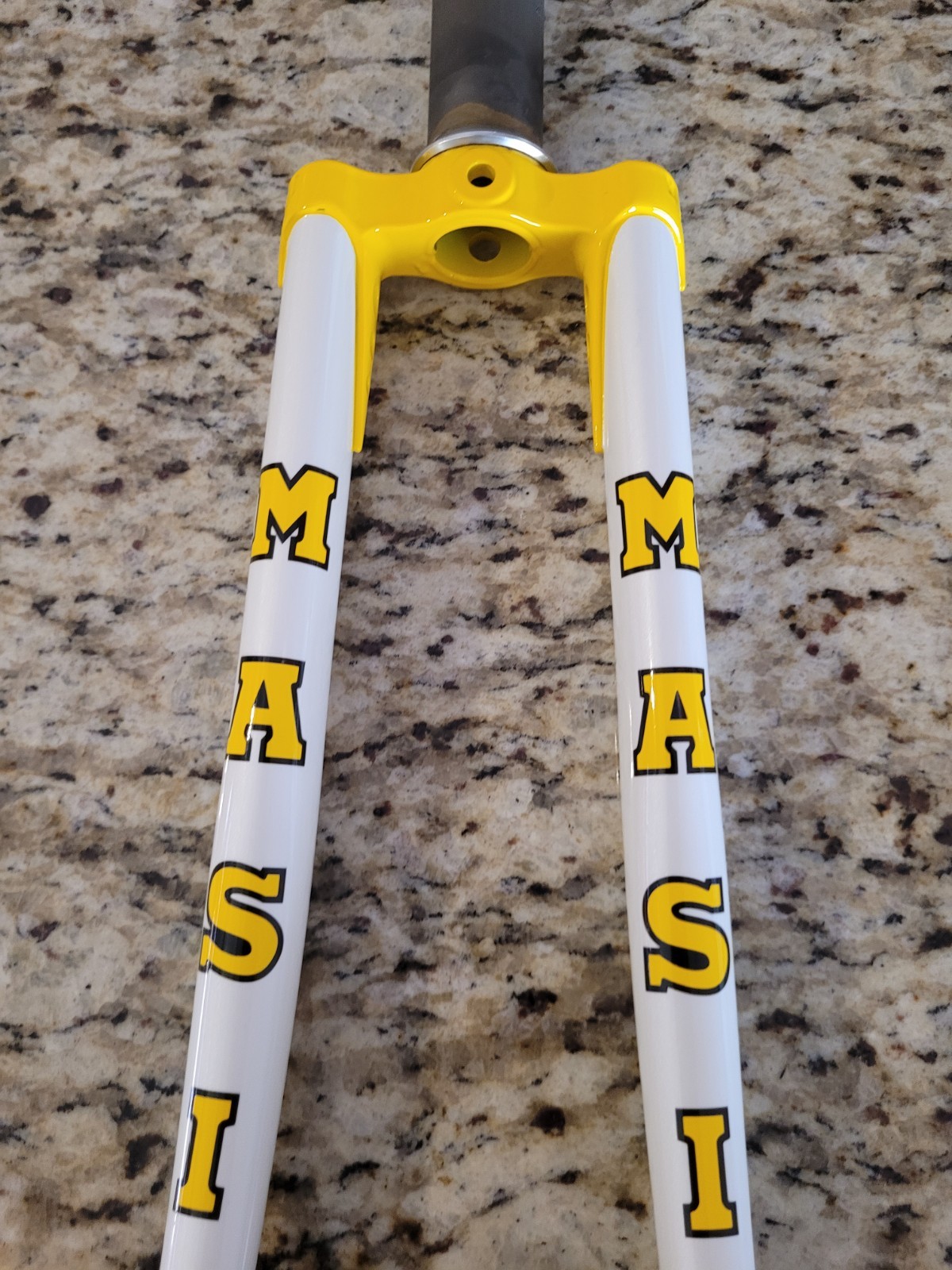 Masi Gran Criterium Lugged Chromoly Fork 700c 1-1/8″ White & Yellow