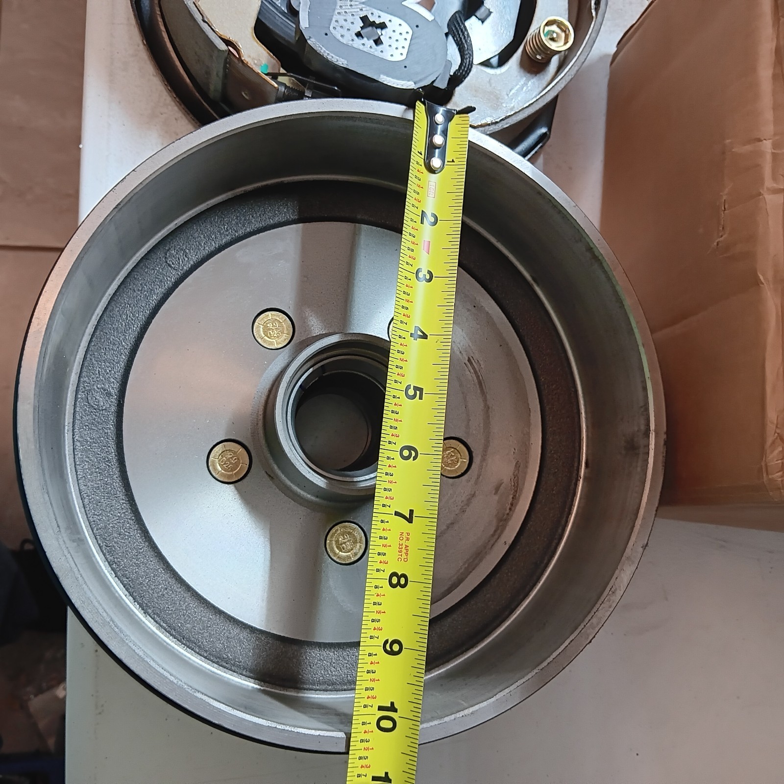 10″ x 2″ Trailer Brakes Drum Kit,5 on 4.5″ Trailer Brakes Kit for 3500lbs NEW