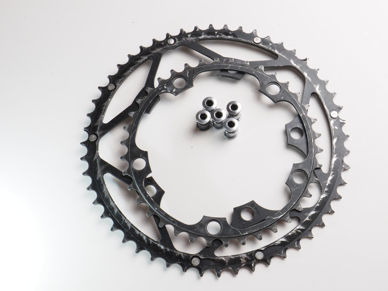 Good, VINTAGE, FSA Road Dual Chainring Set, 52/38T, 130mm BCD & 5 bolts