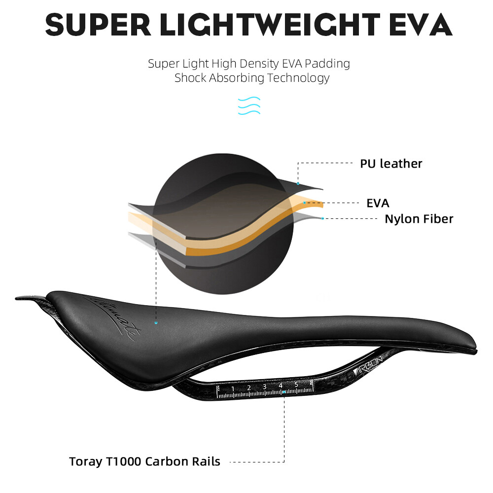 3D Printed Bicycle Saddle Ultralight EVA Carbon Saddle 250x140mm Bike Seating