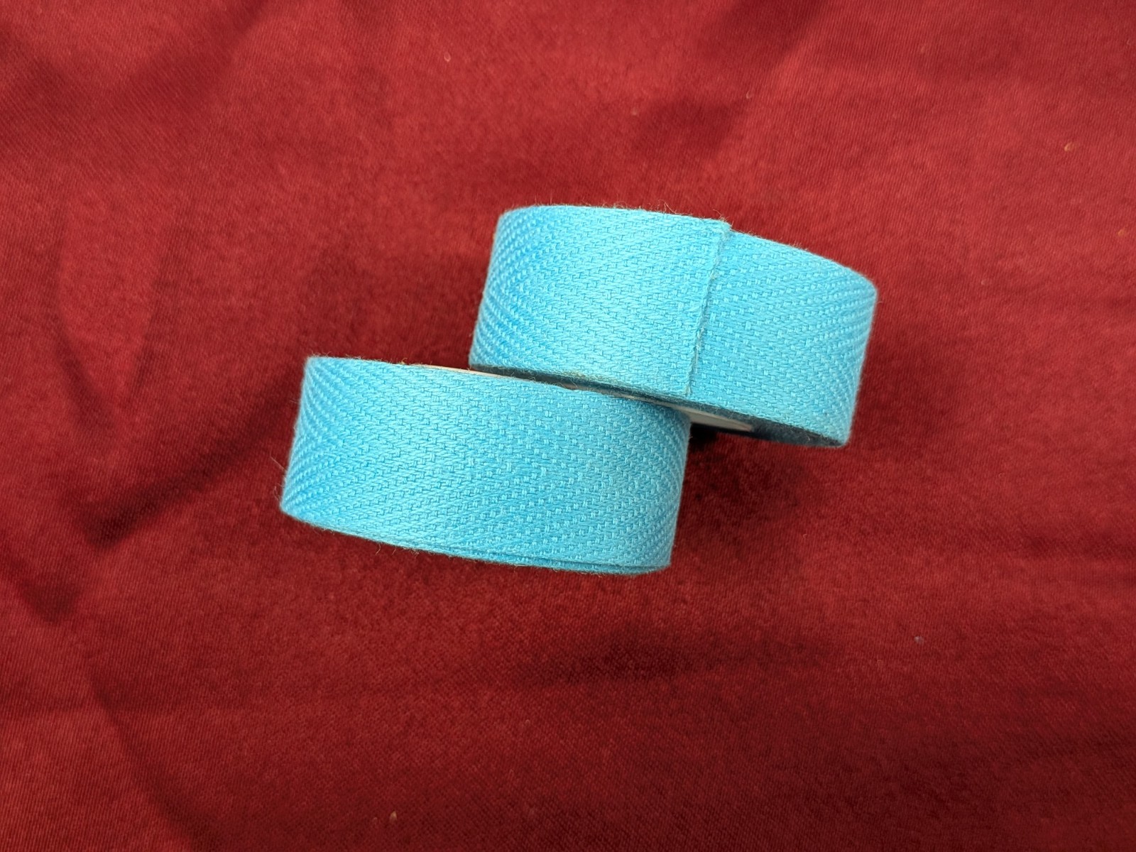 Cat Eye Cotton Road Bike Handlebar Tape Light Blue 1980s PAIR
