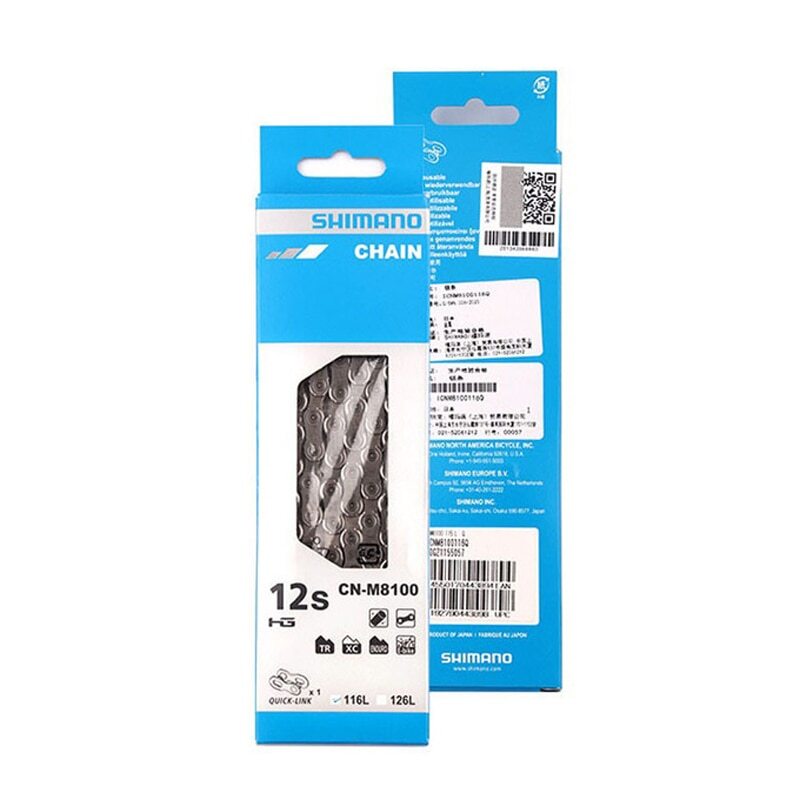 Shimano DEORE XT CN-M8100 12 Speed Chain XC MTB E-Bike Chains 126L Quick Link US