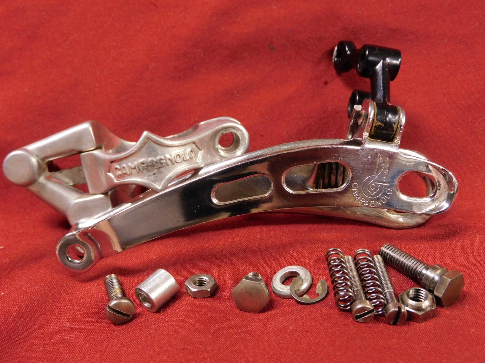 XLNT Early 80’s Campagnolo Super Record 1052/SR Clamp-on 28.6mm Front Derailleur