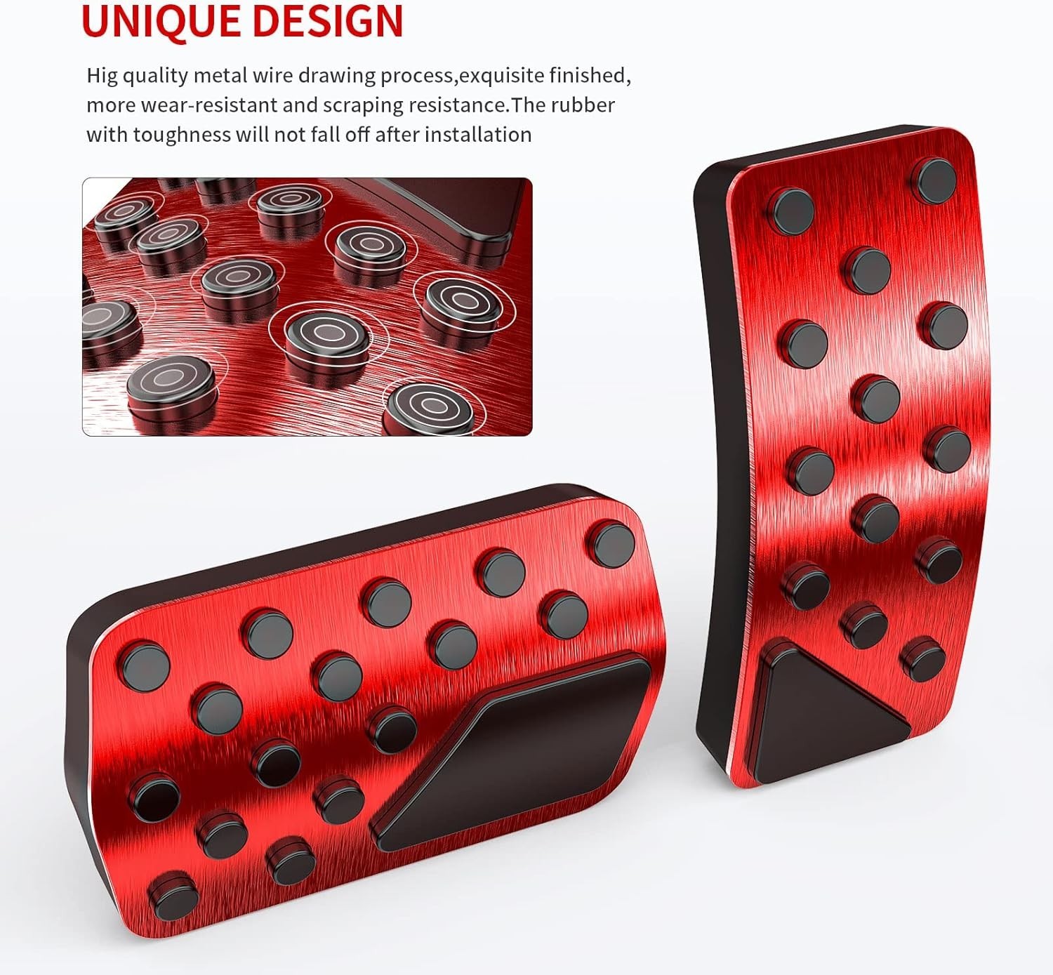Car Pedal Cover for Jeep Grand Cherokee Dodge Durango Aluminum Alloy No Drilling