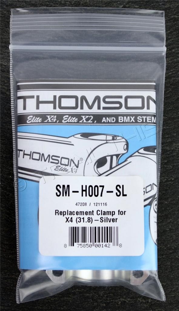 Thomson Elite X4 31.8mm Bar Clamp Replacement Faceplate for MTB Stem – SILVER