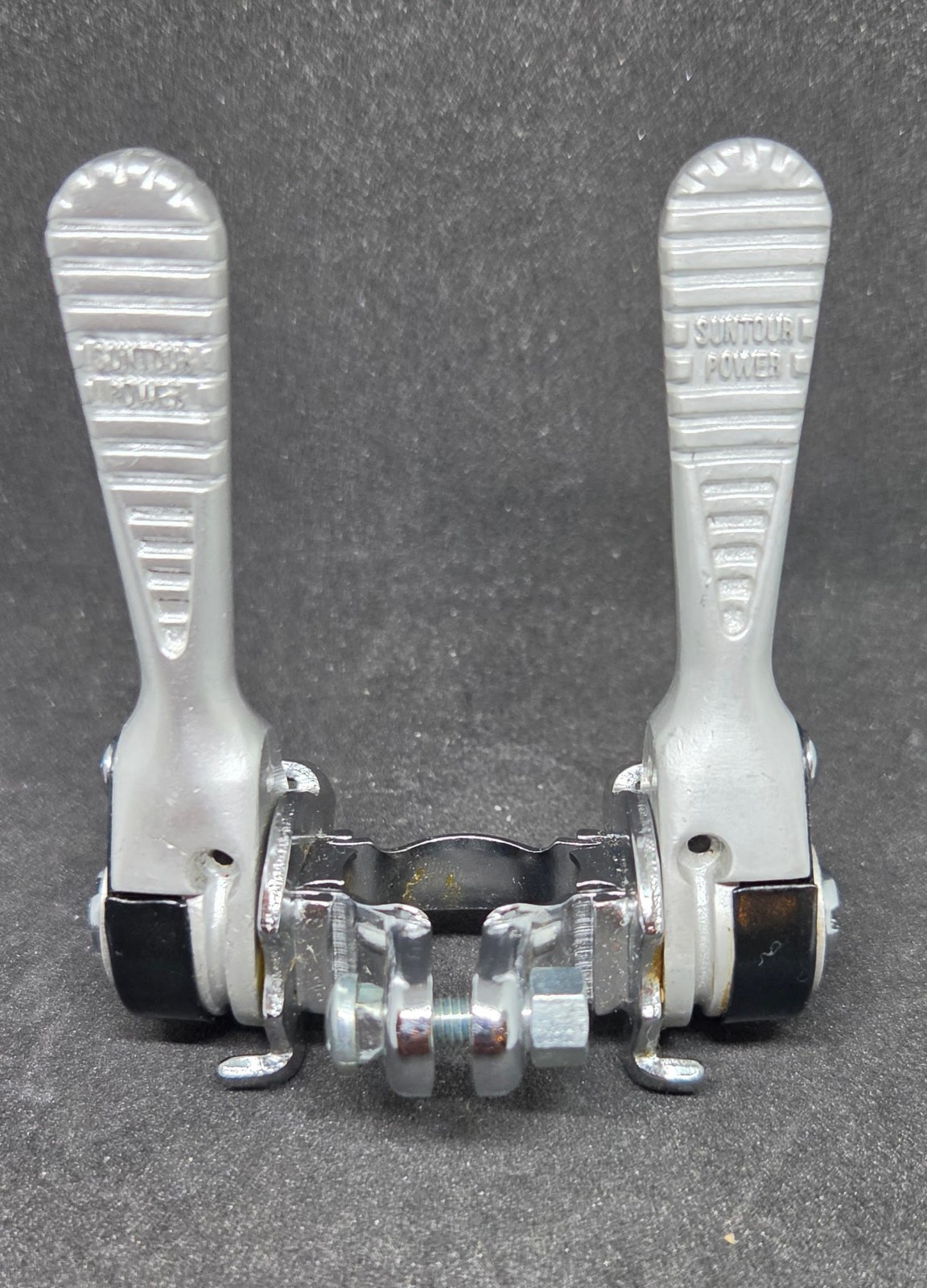 NOS Vintage Suntour Power Shifters Downtube Clamp Frame Mounted