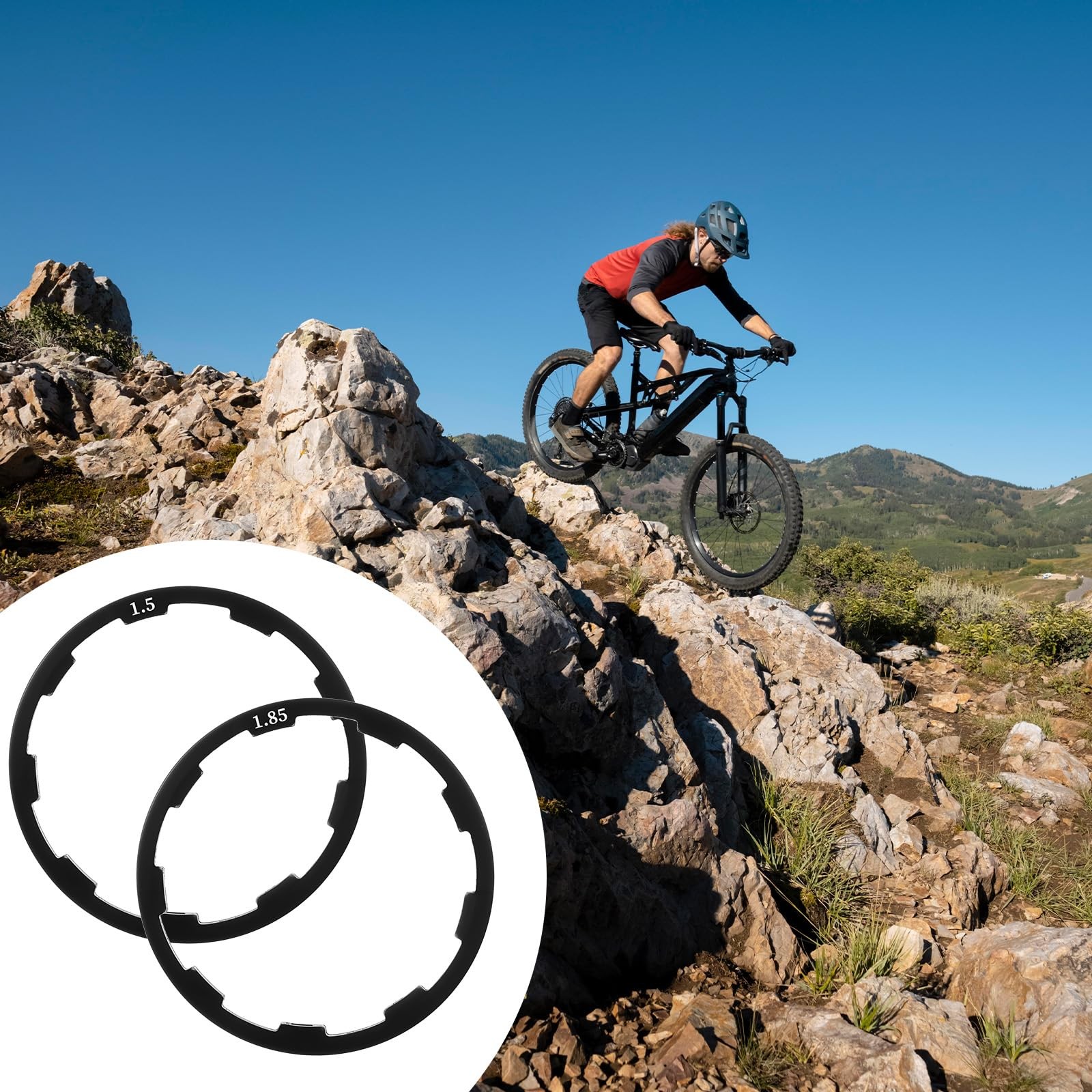 8 Pcs Headset Spacers for Bike Cassette, Bicycle Bottom Bracket Spacer 7/8/9/…