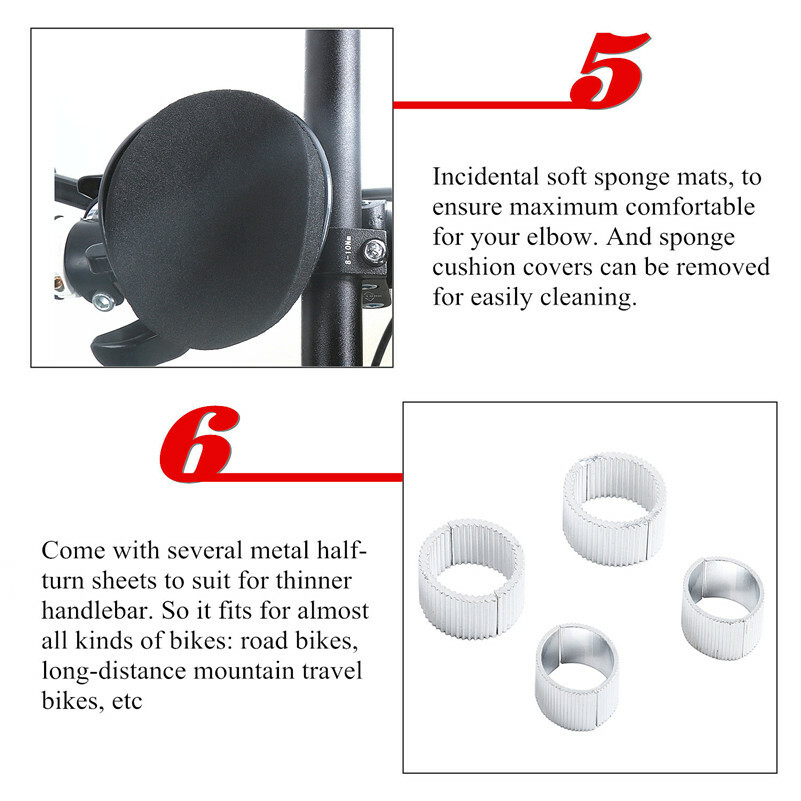 Bicycle Rest Handlebar Clip on Aero Bars Road Bike Extension Triathlon Aerobars