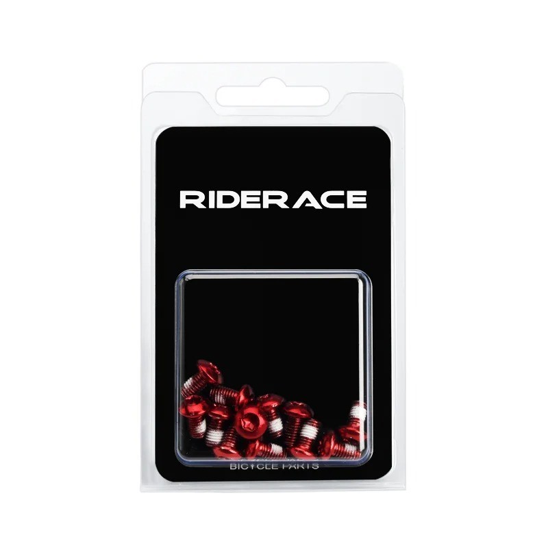 12Pcs M5x10mm Bike Disc Brake Screws T25 Titanium Color MTB Cycling Bolts Set