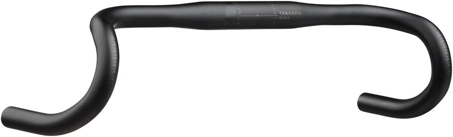 Teravail Radia 12 Drop Handlebar – Aluminum, 31.8mm, 46cm, Black