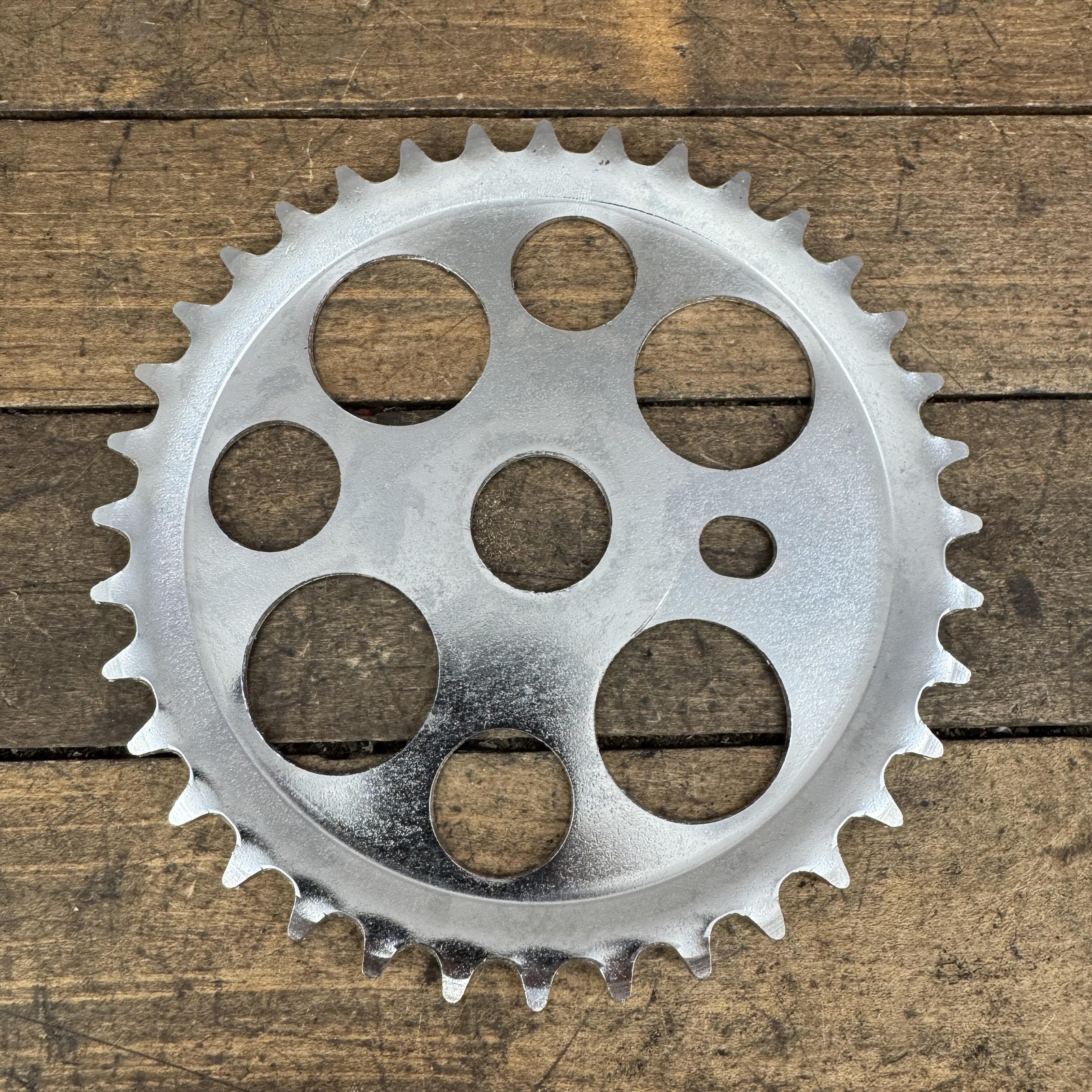 Lucky 7 Sprocket Chainring 36T Silver One Piece Crank Bike Fits Vintage Schwinn