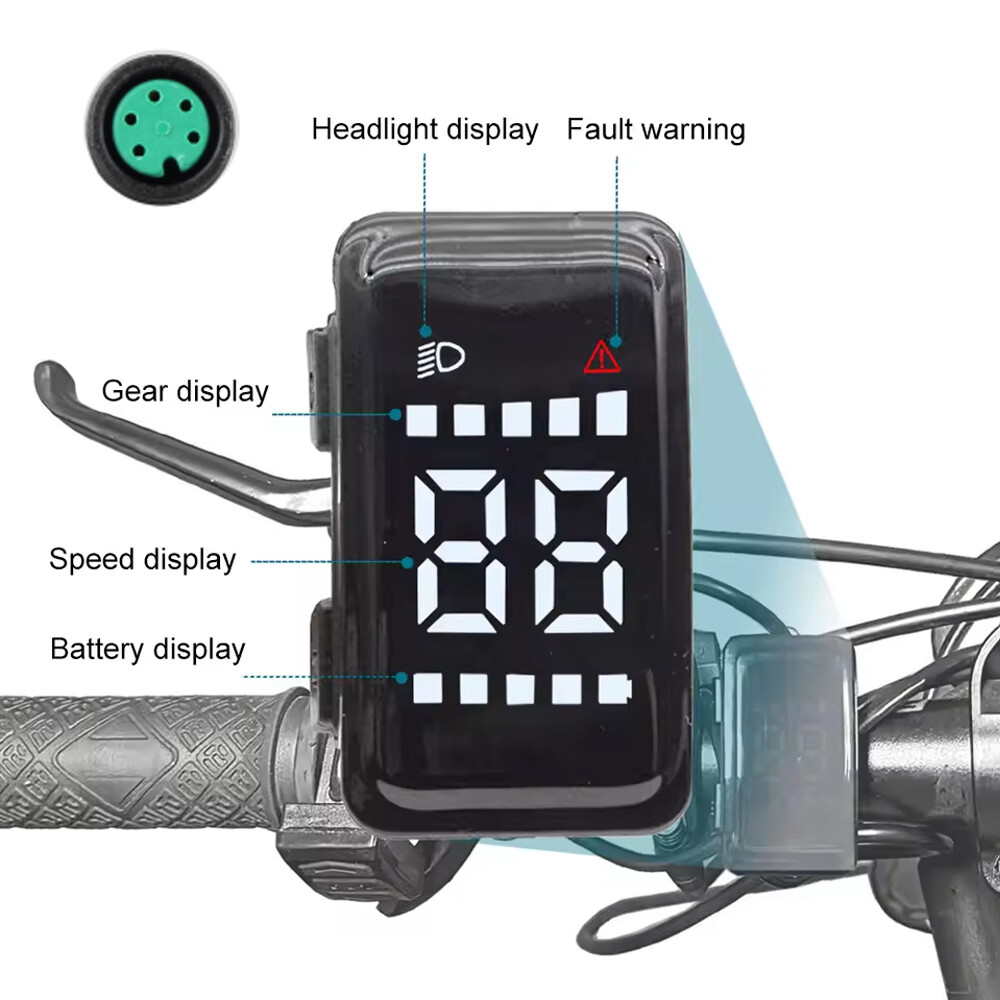 DZ04 LCD Display UART Speed Meter For BAFANG Mid Hub Motor BBS01 BBS02 BBSHD US