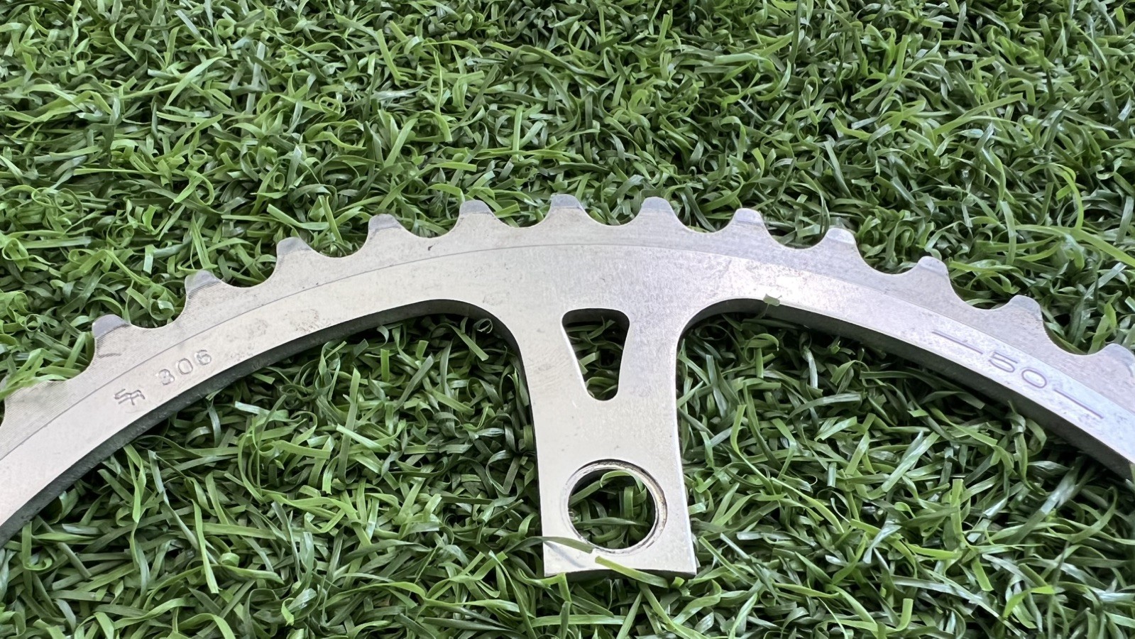 Sakae SR 306 Chainring (Large/Outer), 50 Tooth, 110 BCD
