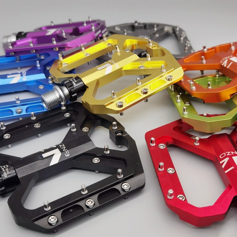 9/16 in Bicycle Flat Pedals Sealed Bearing Aluminum Mountain Bike Pedals 345g