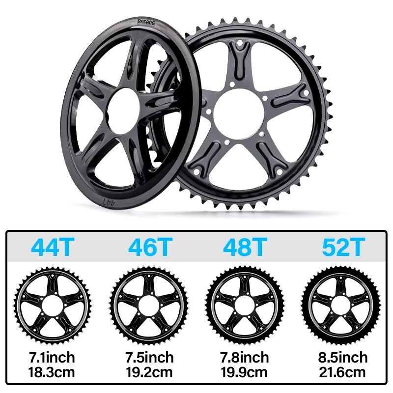 Bafang 44T 52T Chainwheel Chain Ring And Sprocket Guard Cover For BBS02B