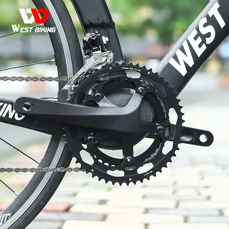 WEST BIKING Road Bike Tooth Disc Aluminum 130BCD Double Chainring 39/53T 8-11S