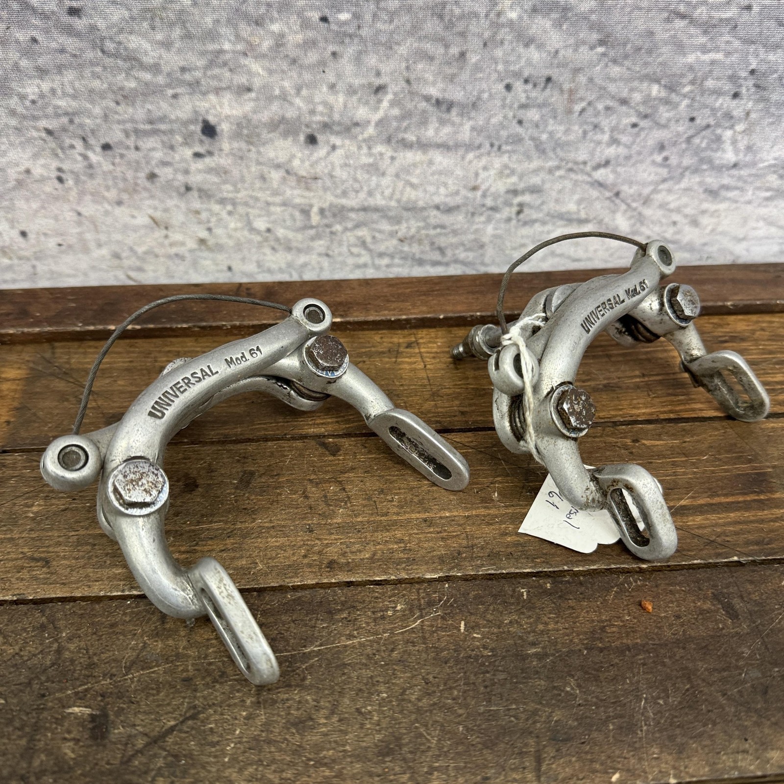 Vintage Universal Mod 61 Caliper Brakes Levers Set Center Pull F/R Road 70s 60s