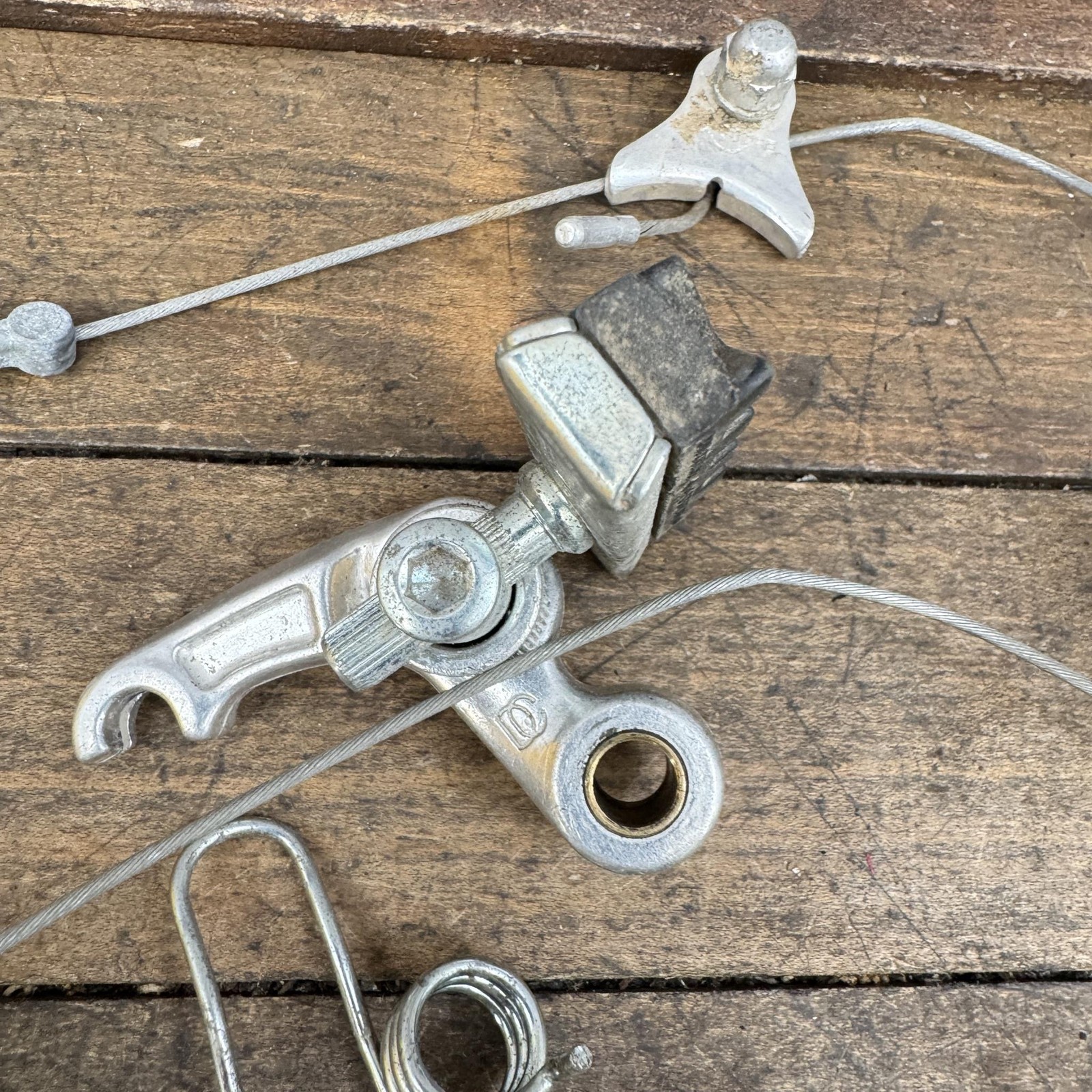 Vintage Dia Compe 981 Cantilever Brake Set Silver Japan 1980s ATB MTB Touring