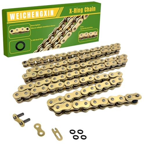 Gold 520 X-Ring Chain – UniversalEnhanced Durability & Performance 106 Links 1