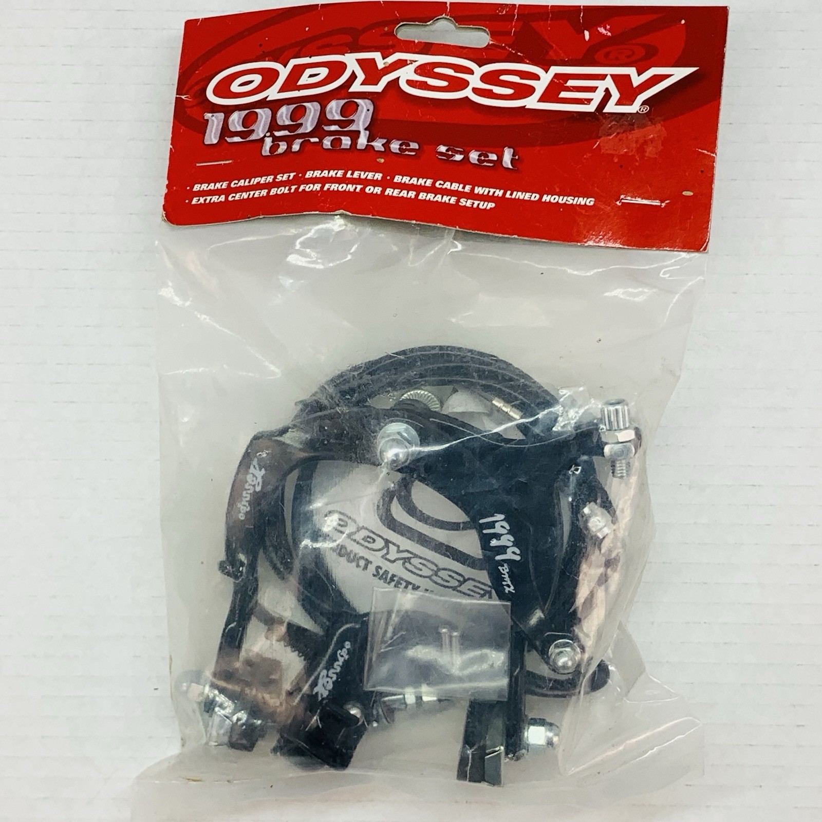 Vintage Odyssey 1999 BMX Rear Caliper Brake Black Lever Cable NOS Kit Single