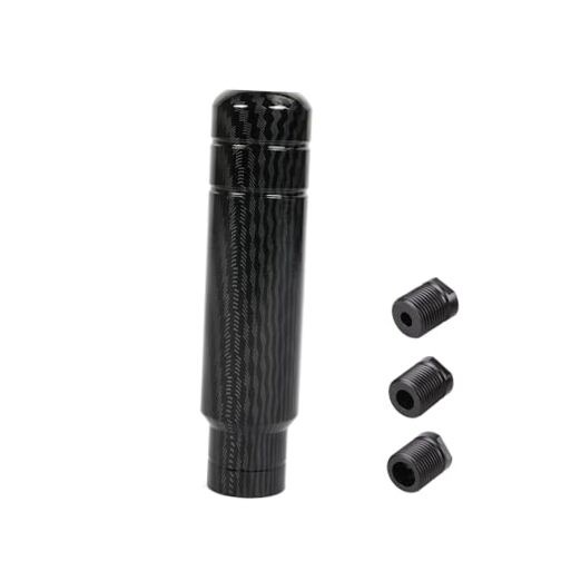 BARTOO Aluminum Alloy Heavy Weighted Shifter Knob, 5″ Auto Gear Carbon Fiber